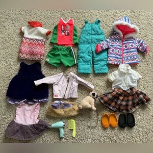 Colorful Doll Clothing and Accessories Set